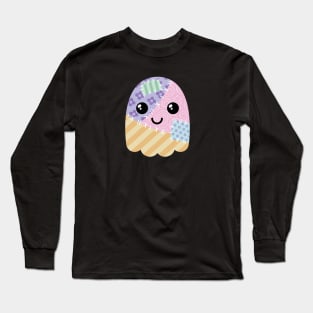 Patchwork ghost Long Sleeve T-Shirt